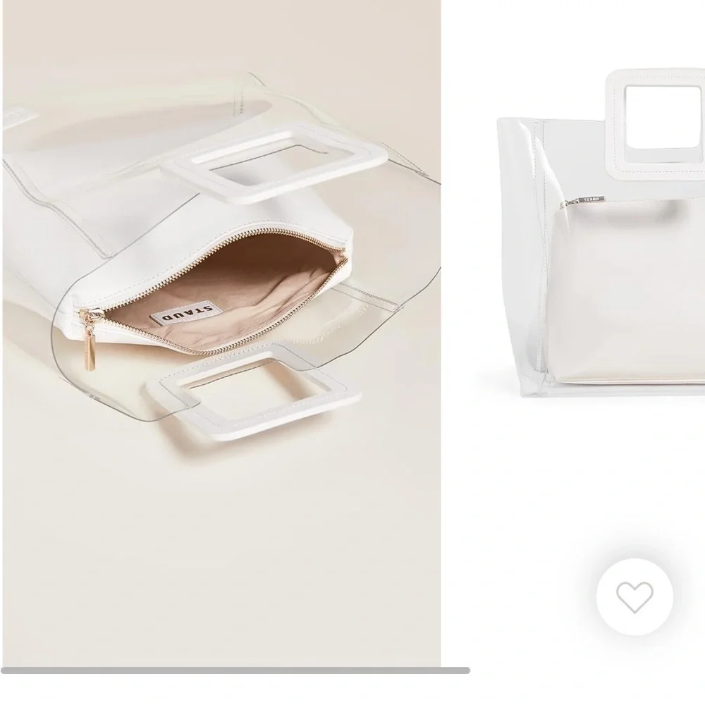 Staud Shirley Bag in Clear/White
